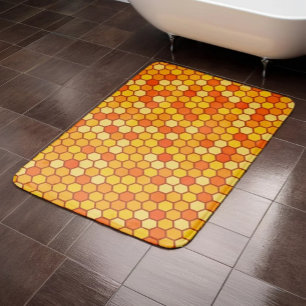 Warm & Cosy Bee-Inspired Honeycomb  Bath Mat