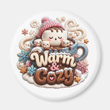 Warm & Cosy Hot Cocoa Magnet