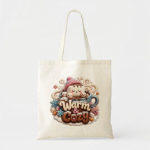 Warm & Cosy Hot Cocoa Tote Bag