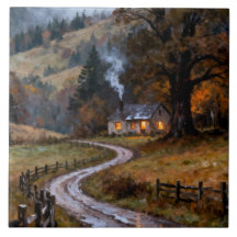 Warm Cottage At The End Of The Road