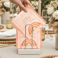 Warm Desert Boho Rainbow Baby Shower