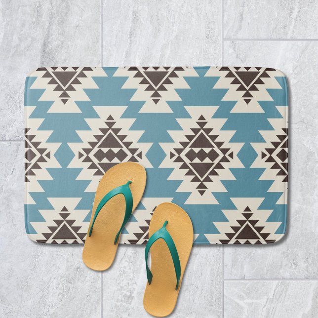 Warm Desert Dreams Southwestern Rustic Pattern Bath Mat (Creator Uploaded)