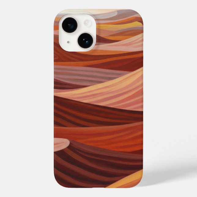 Warm Desert Landscape - Scenic Art Print Case-Mate iPhone Case (Back)