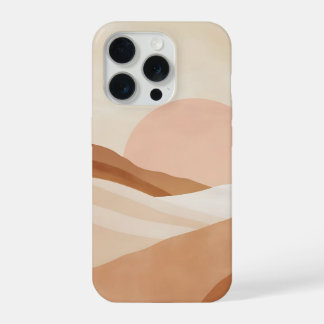 Warm Desert Sunrise Abstract Landscape Neutral iPhone 15 Pro Case