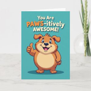 Warm Dog Birthday Card