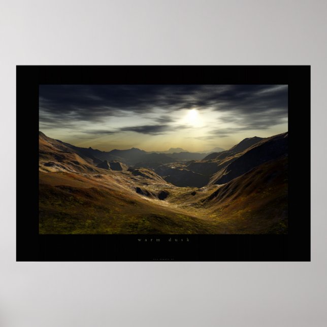 warm dusk poster (Front)