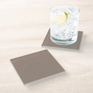 Warm Dusty Rose Background – Wedding Design Glass Coaster