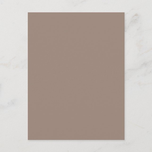 Warm Dusty Rose Background – Wedding Design Postcard (Front)
