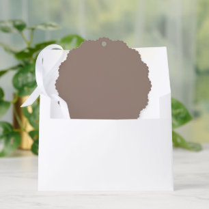 Warm Dusty Rose Background – Wedding Design Tree Decoration Card