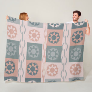 Warm earth color fleece blanket