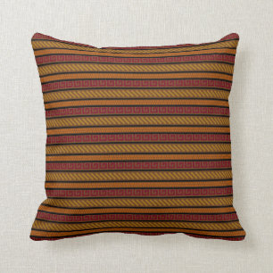 Warm Earth Tones Pattern Cushion