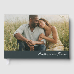 Warm Earthy Romantic Photo Guest Book