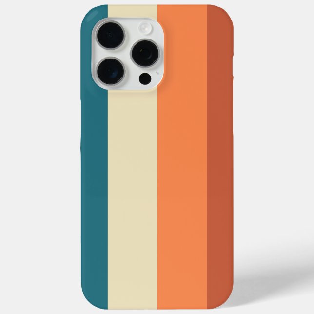 Warm Earthy Vertical Stripes Case-Mate iPhone Case (Back)