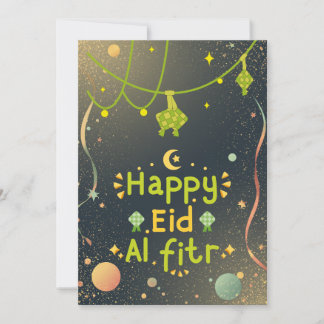 Warm Eid Celebration Design Holiday Card