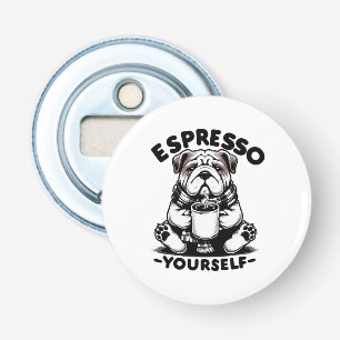 Warm Espresso Bulldog Bottle Opener