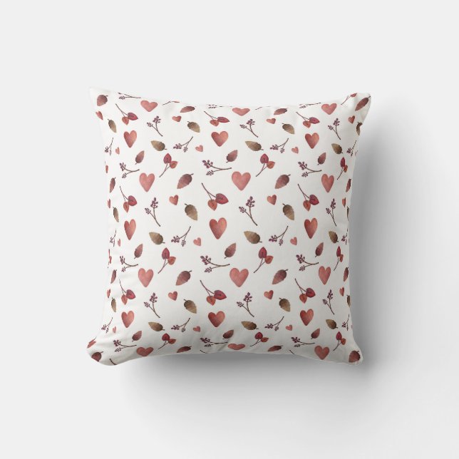 Warm Fall Aesthetic Pattern, Autumn Cosy Vibes  Cushion (Front)