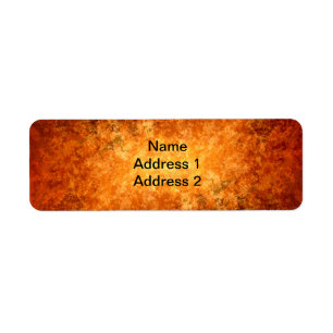 Warm Fall colours Return Address Label