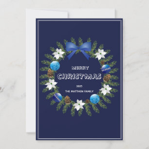 Warm Family Merry Christmas Card