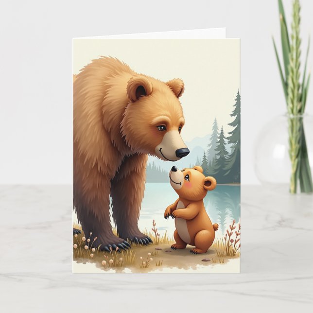 Warm Fathers Day Forest Card (Front)