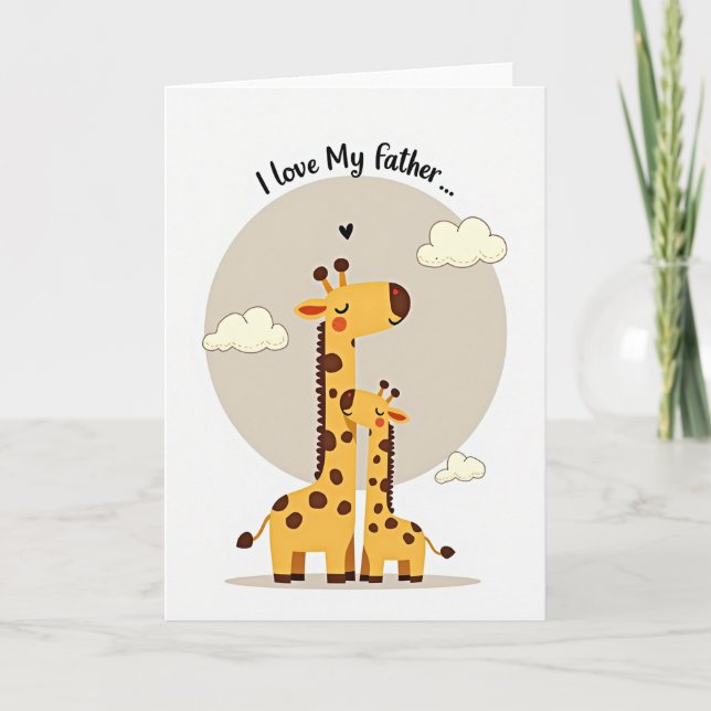 Warm Fathers Day Love Card (Front)