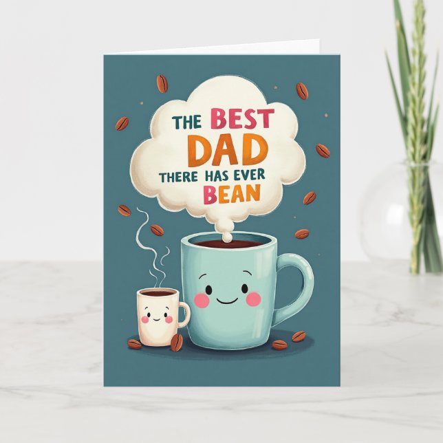 Warm Fathers Day Mugs Card (Front)