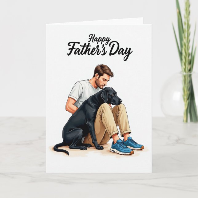 Warm Fathers Day Pet Card (Front)