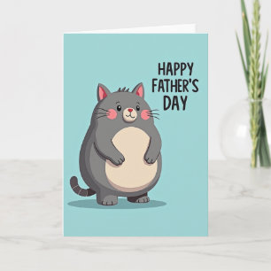 Warm Feline Fathers Day Card