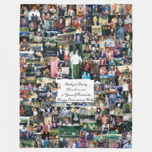 Warm fleece blanket full of memories