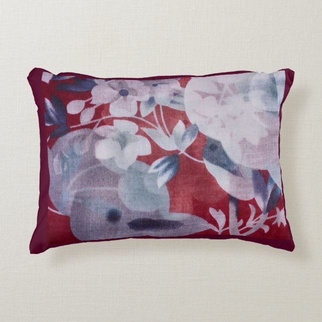Warm Floral Decorative Pattern   Decorative Cushion (Front)