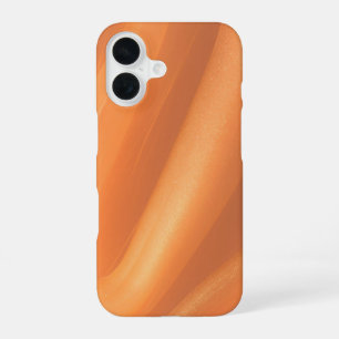 Warm Flowing Orange Abstract Marble Phone Case
