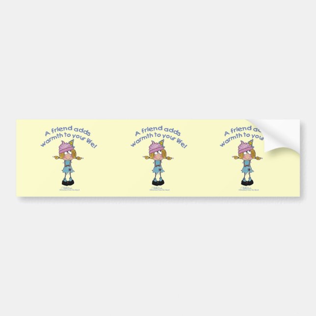 Warm Friends! Bumper Sticker (Front)