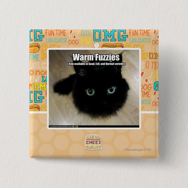 Warm Fuzzies 15 Cm Square Badge (Front)