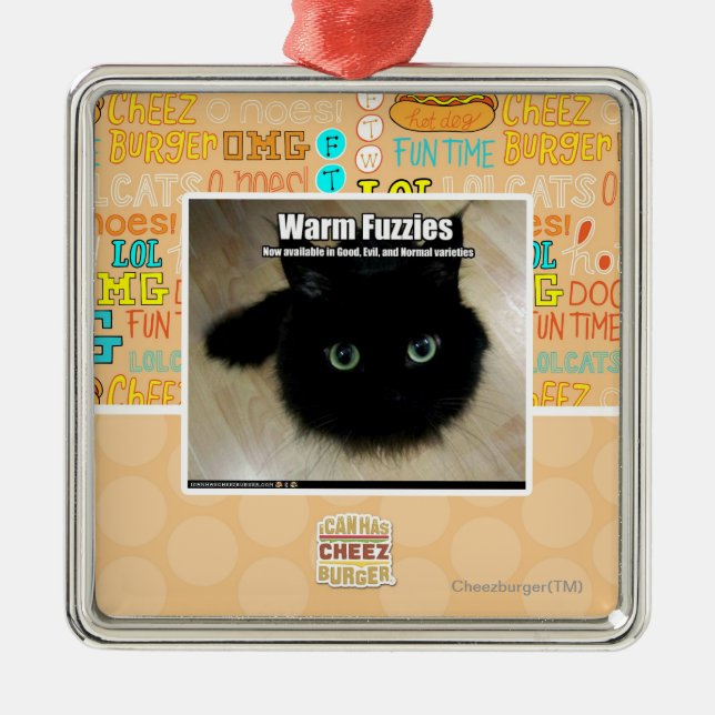Warm Fuzzies Metal Ornament (Front)