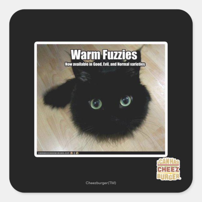 Warm Fuzzies Square Sticker (Front)