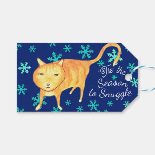 Warm Fuzzies & Winter Flurries Christmas Cat Gift Tags