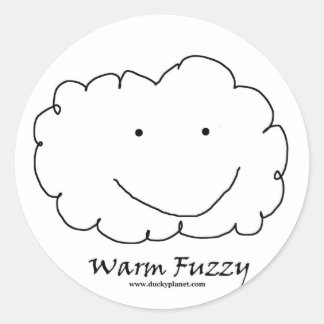 Warm Fuzzy Classic Round Sticker