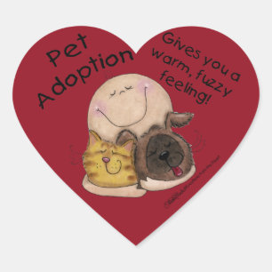 Warm, Fuzzy Feeling! Heart Heart Sticker