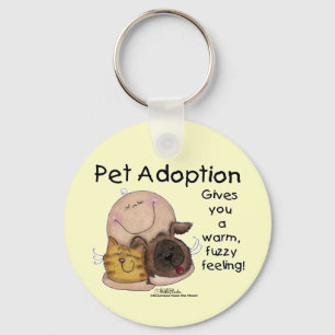 Warm, Fuzzy Feeling! Key Ring