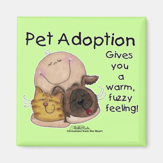 Warm, Fuzzy Feeling! Magnet (Front)