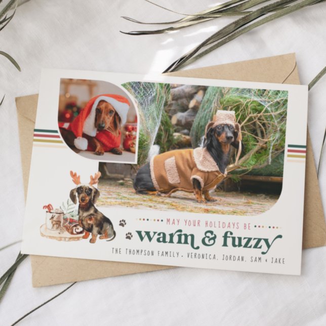 Warm & Fuzzy | Pet Holiday Photo Card (Creator Uploaded)