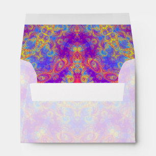 Warm Glow Star Bright Colour Swirl Kaleidoscope Envelope