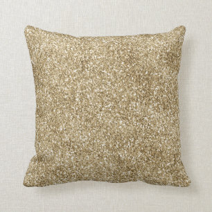 Warm Gold Glam Glitter Glitz  Cushion