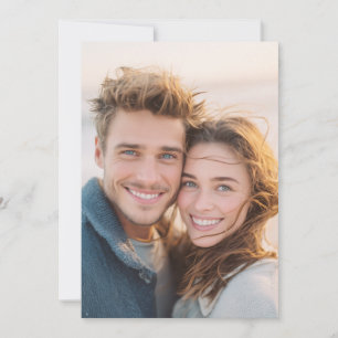 Warm Golden Candid Photo Invitation