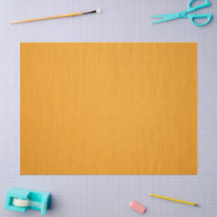 Warm Golden Ochre Minimal Gift Wrap Tissue Paper