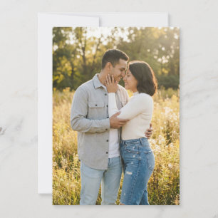Warm Golden Romantic Photo Invitation