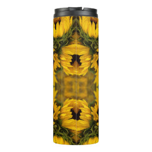 Warm Golden Sunflowers Thermal Tumbler