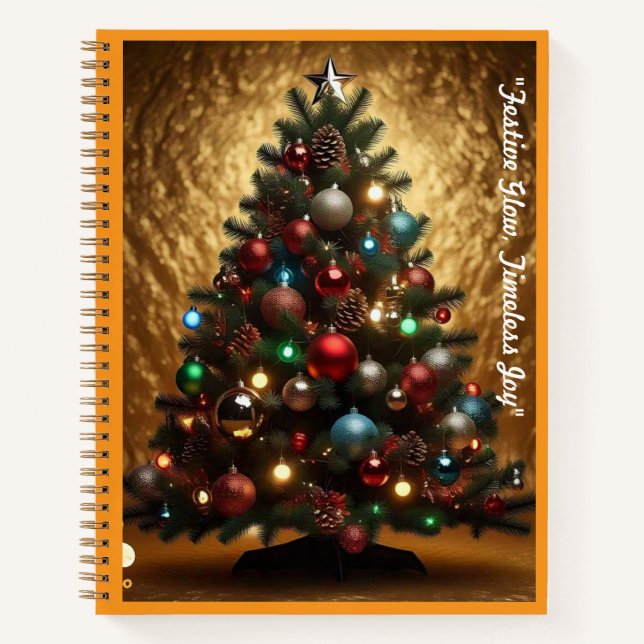 "Warm Golden Wishes" Notebook (Front)