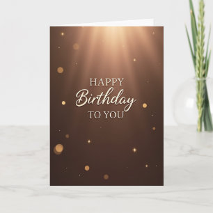 Warm Gradient Birthday Card