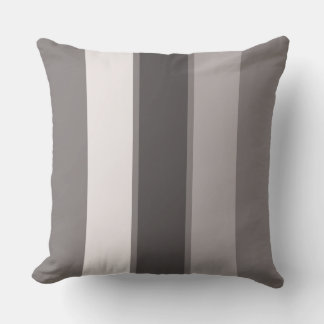 Warm Grey 3 Stripe (2 of 3) 20" Throw Pillow