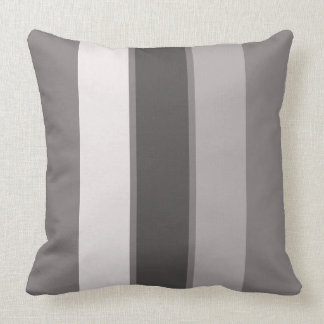 Warm Grey 3 Stripe (2 of 3) 20" Throw Pillow